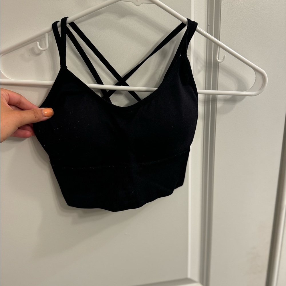 Nvgtn Flourish Seamless Bra, Size Small, Black